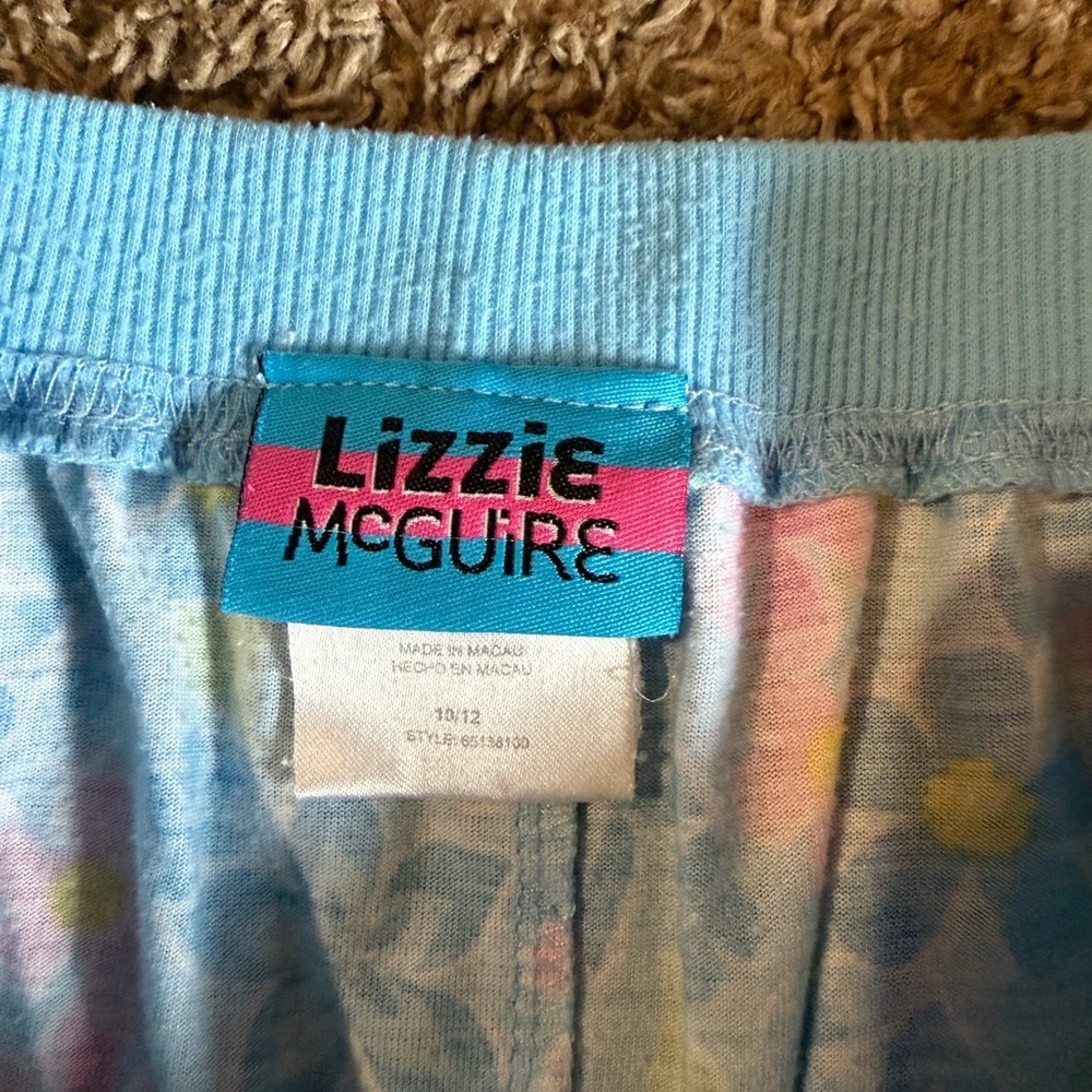 Lizzie McGuire Y2K Kids Floral Pajama Set Size 10/12 - Picture 5 of 5